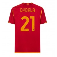 Stroje piłkarskie AS Roma Paulo Dybala #21 Koszulka Podstawowej 2023-24 Krótki Rękaw